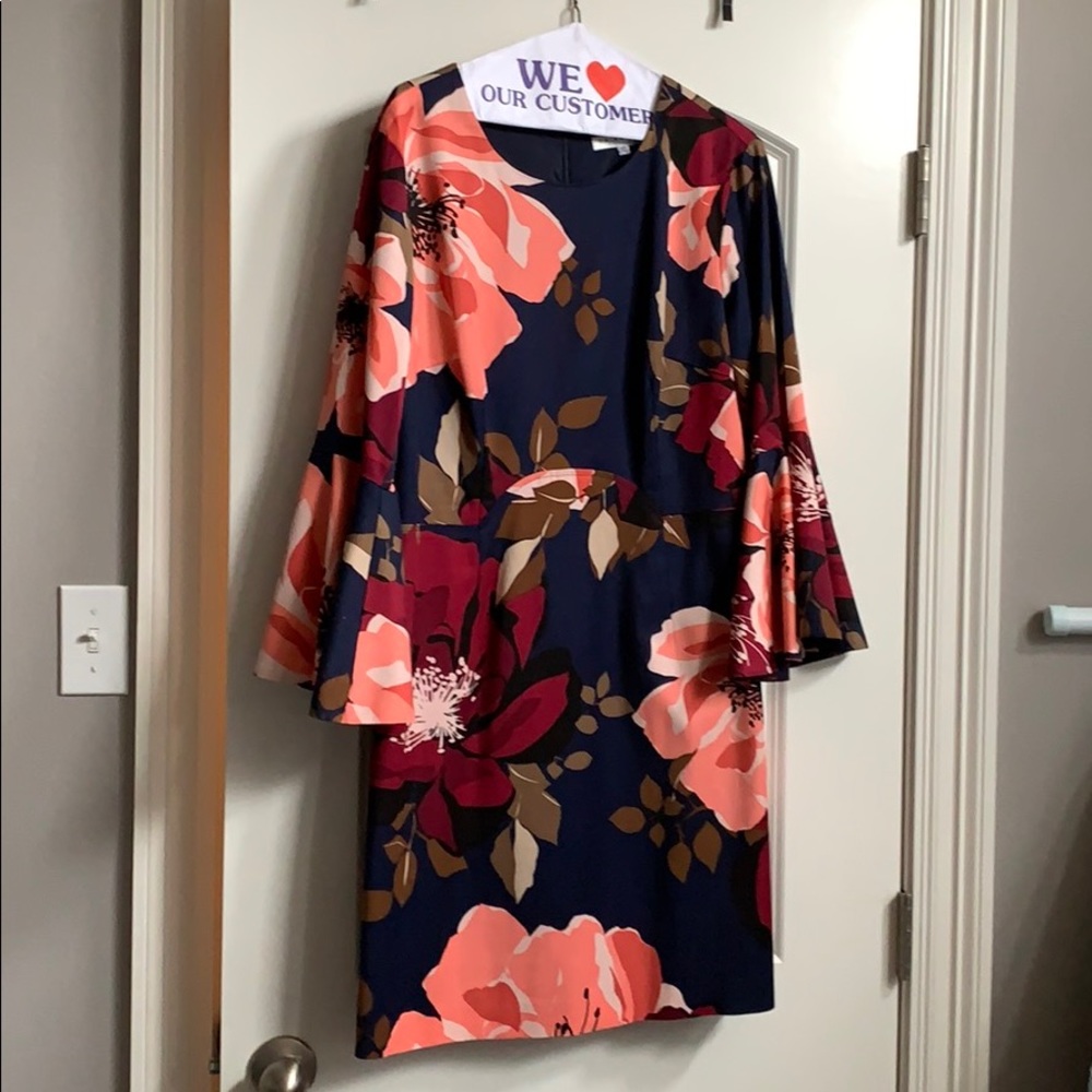 Euc Trina Turk floral dress size 10